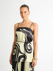 OCEANIC SWIRL TOP