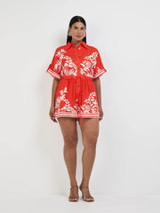 RAVELLO PALM PLAYSUIT