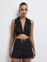 FRANKIE LINEN TOP