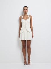 SORAYA PLEATED MINI DRESS