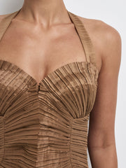 SORAYA PLEATED MINI DRESS