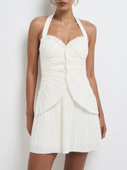 SORAYA PLEATED MINI DRESS