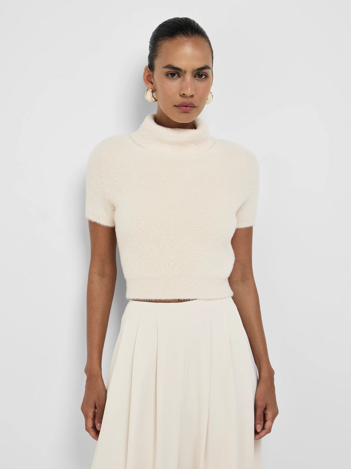 SCARLETT FLUFFY KNIT TOP