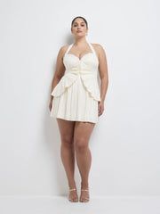 SORAYA PLEATED MINI DRESS