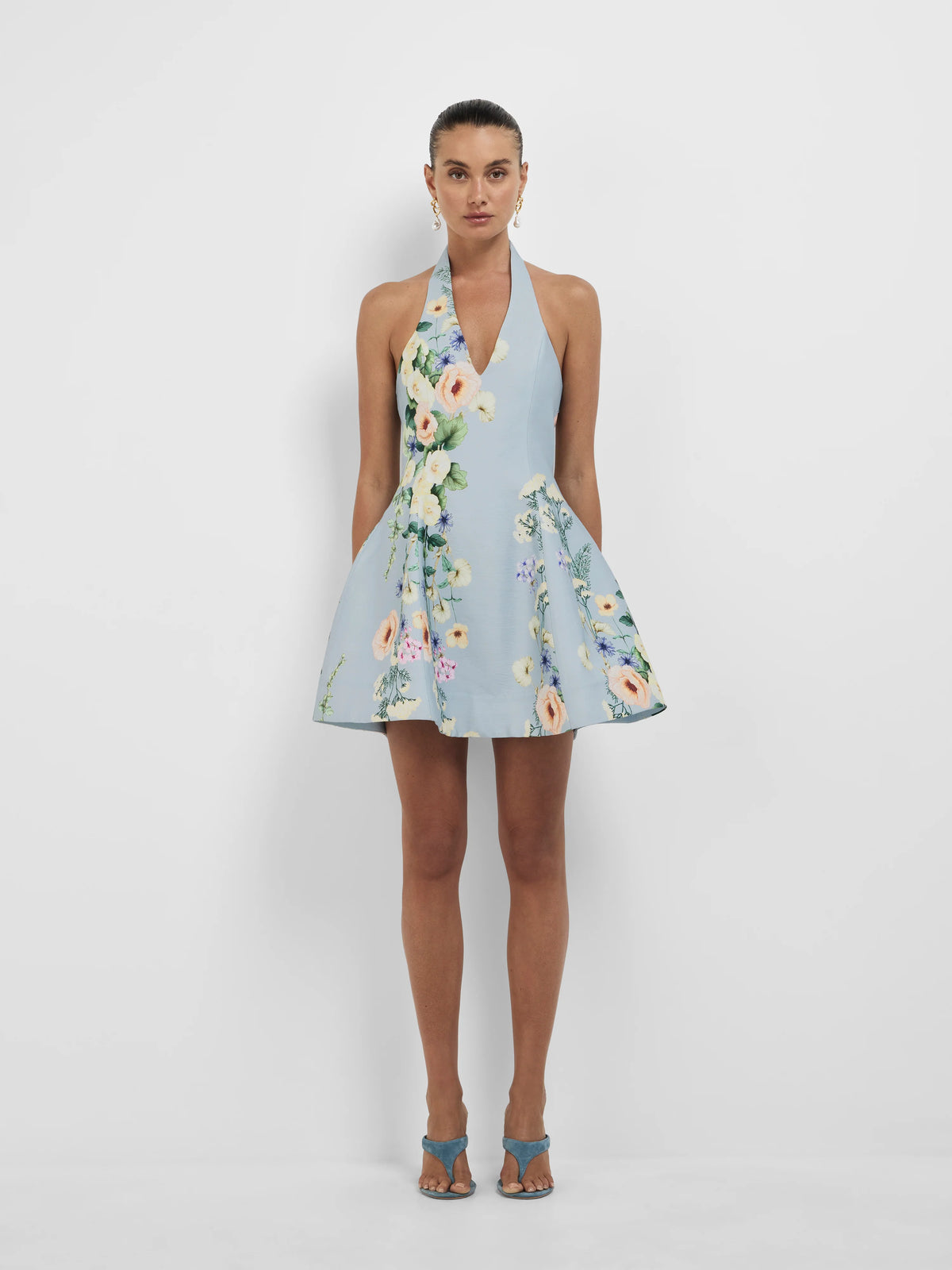 ELODIE BOTANICAL MINI DRESS