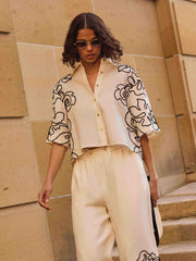 OUTLINE FLORAL SHIRT